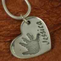 Detailed Foot or Handprint Jewellery Charm