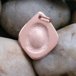 Rose gold finerprint jewellery