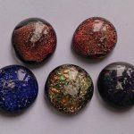 Fused glass with cremation ashes