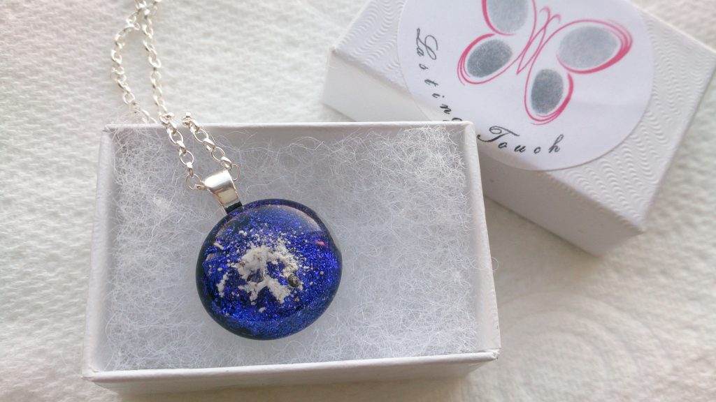 turning ashes into a necklace
