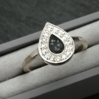 Memorial Ring CZ Tear