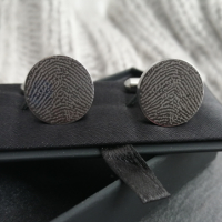 Engraved fingerprint Cufflinks