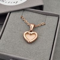 18ct Rose Gold PVD Heart memory necklace with ashes