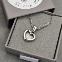 Small Heart memory necklace with ashes