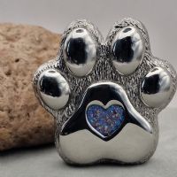 Keepsake paw with ashes