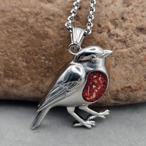 Robin Pendant with ashes