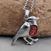 Robin Pendant with ashes