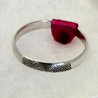 Sterling Silver Fingerprint ring  *choose width