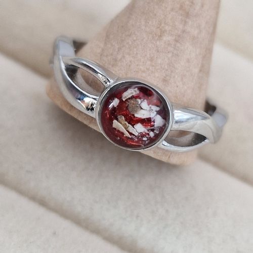 Memorial Ring Plain steel circle twist