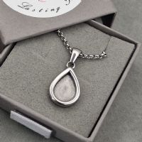 Small Teardrop memory necklace with ashes