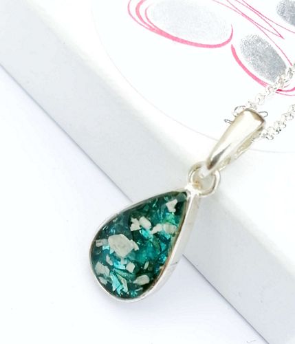 Gold Teardrop memory pendant