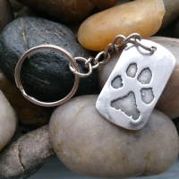 Pawprint Print keyring