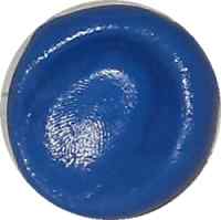 Blue fingerprint jewellery mould