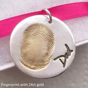 Finished fingerprint jewellery