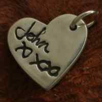 Handwriting Signature Pendant Charm