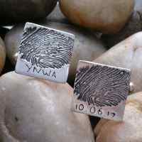 Ink Fingerprint Cufflinks