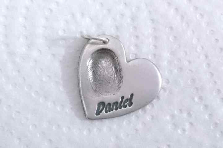 Large Fingerprint Charm