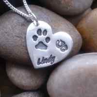 Small Pet Paw and nose print Jewellery